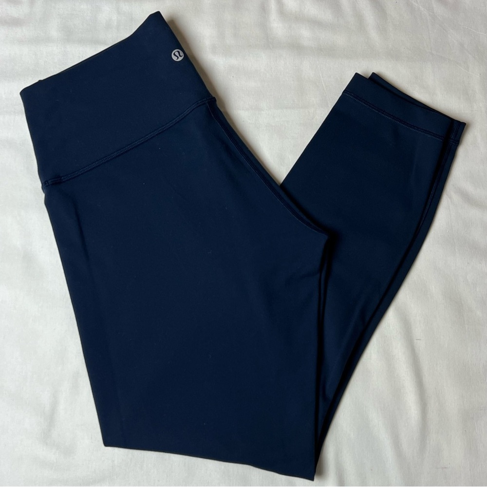 Lululemon Wunder Under High Rise Tight 25” True Navy Size 10 Yoga